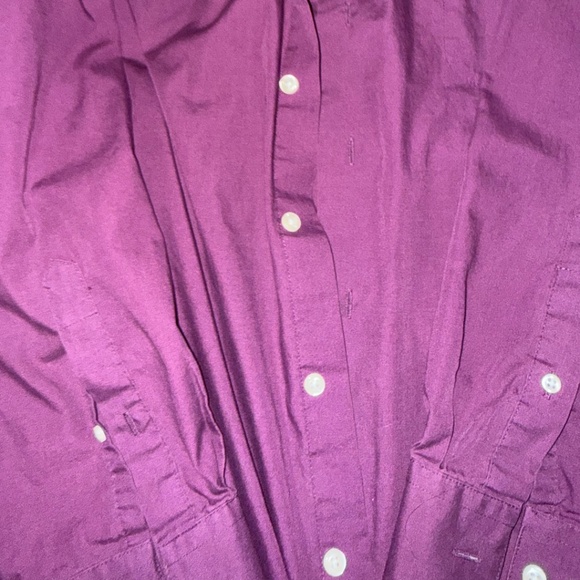 Alexander Julian Colours Button Shirt Long Sleeve Men's Size XL 17 17.5 purple - Picture 4 of 5